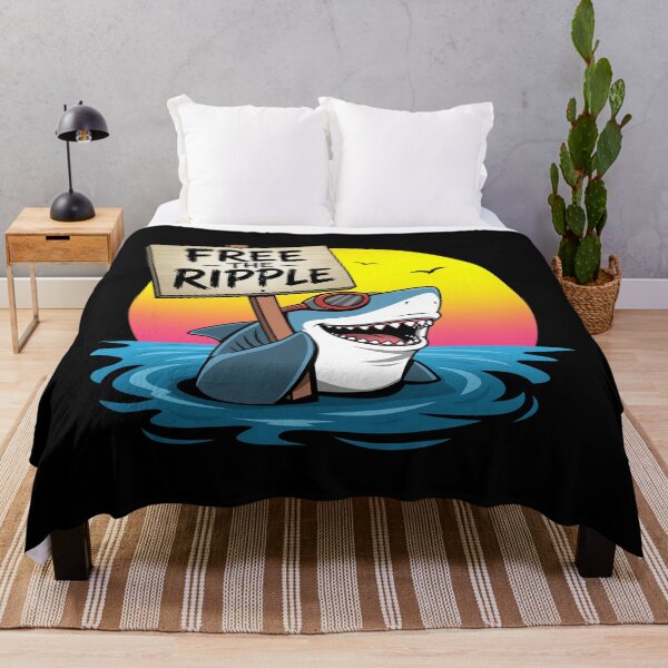 Item preview, Funny Retro Summer Beach Shark designed and sold by BoggsNicolasArt.