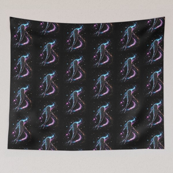 Item preview, Celestial Whale Shark Diving Space Galaxy  Night Sky | Colorful Cosmic Space  designed and sold by SOUFIANE1991.