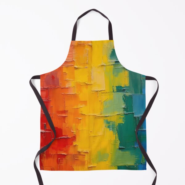 Item preview, Rainbow Impasto Abstract Textured Art designed and sold by Rewolucja.