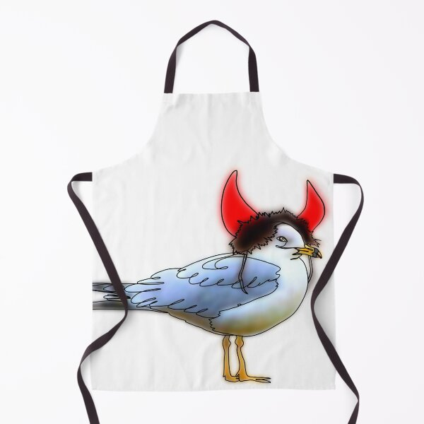 Item preview, Sally the Seagull Wearing a devil horn Hat - animalzinhats designed and sold by Ashley’sAnimalz.