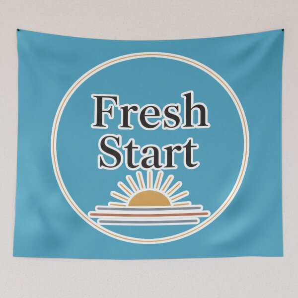 Item preview, Fresh Start Minimalist Rising Sun Typography Art designed and sold by Karina Creative Studio.
