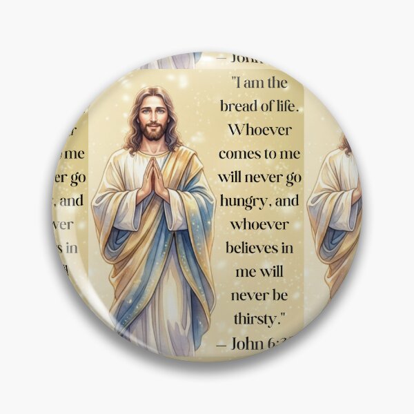 Item preview, Jesus Christ - I Am The Bread Of Life - John 6:35 (Bible Verse) designed and sold by Artemis & Woven Collective.