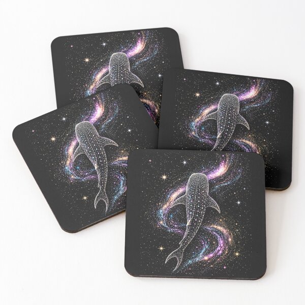 Item preview, Celestial Whale Shark Diving Space Galaxy  Night Sky | Colorful Cosmic Space  designed and sold by SOUFIANE1991.
