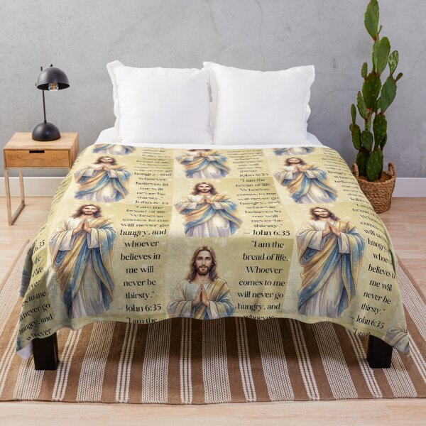 Item preview, Jesus Christ - I Am The Bread Of Life - John 6:35 (Bible Verse) designed and sold by Artemis & Woven Collective.
