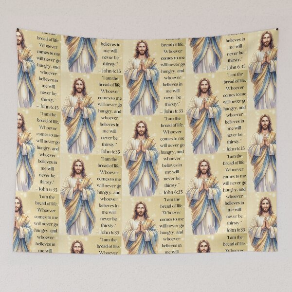 Item preview, Jesus Christ - I Am The Bread Of Life - John 6:35 (Bible Verse) designed and sold by Artemis & Woven Collective.