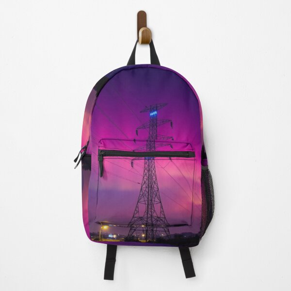 Item preview, Electricity Pylon Beneath a Pink Aurora designed and sold by Pylon-Bureau.