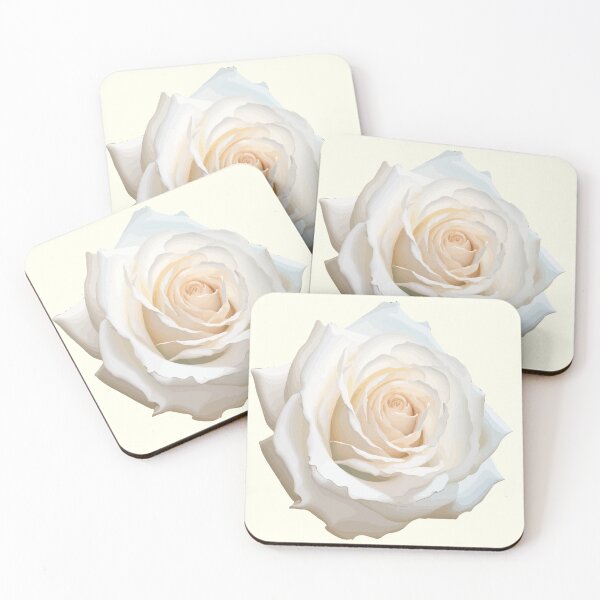 Item preview, Pretty White Rose Floral Art Cut Out designed and sold by taiche.