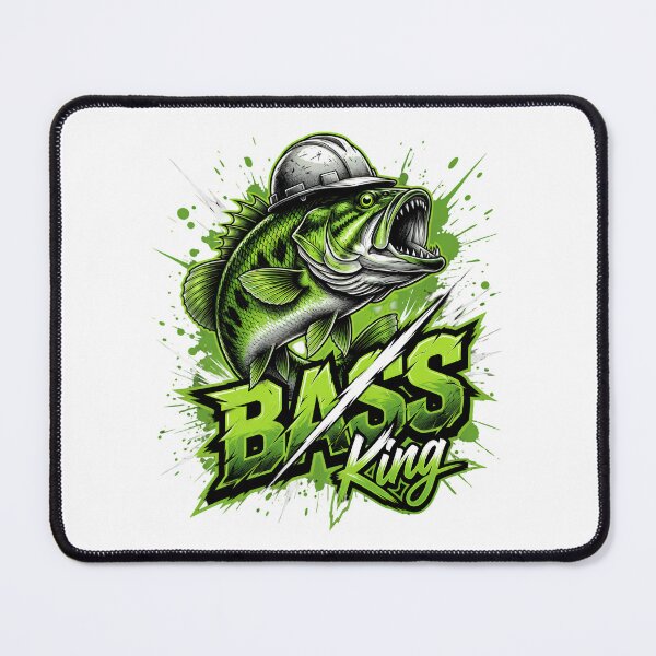Item preview, Bass King Hard Hat Fish Graphic designed and sold by TshirtsOnline-.