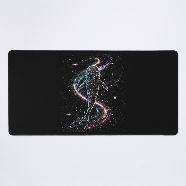 Item preview, Celestial Whale Shark Diving Space Galaxy Night Sky | Colorful Cosmic Space designed and sold by SOUFIANE1991.