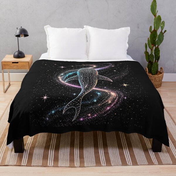 Item preview, Celestial Whale Shark Diving Space Galaxy Night Sky | Colorful Cosmic Space designed and sold by SOUFIANE1991.