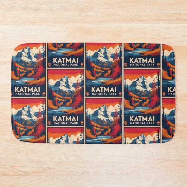 Item preview, Katmai National Park Autumn USA Vintage Travel Tourism designed and sold by TravelersGems.