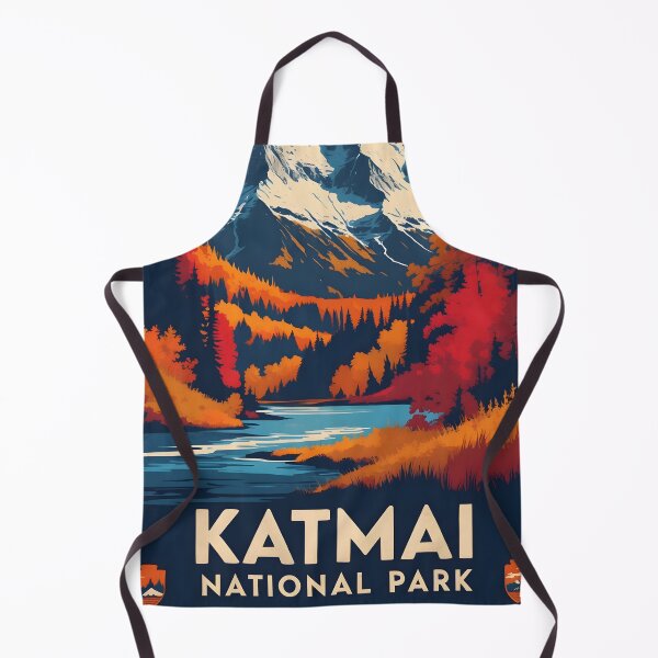 Item preview, Katmai National Park Autumn USA Vintage Travel Tourism designed and sold by TravelersGems.