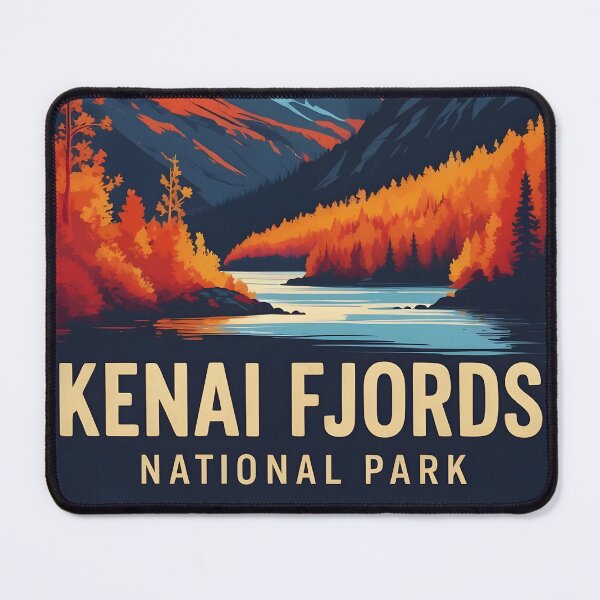 Item preview, Kenai Fjords National Park Autumn USA Vintage Travel Tourism designed and sold by TravelersGems.