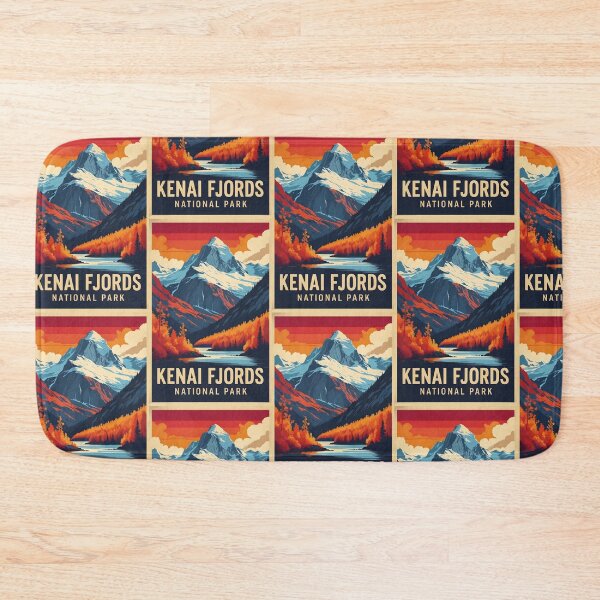 Item preview, Kenai Fjords National Park Autumn USA Vintage Travel Tourism designed and sold by TravelersGems.