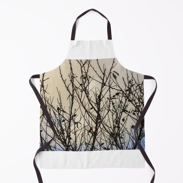 Item preview, Silhouette Of Leafless Tree Branches Against A Cloudy Sky With Sparse Seed Pods designed and sold by Nmallia.