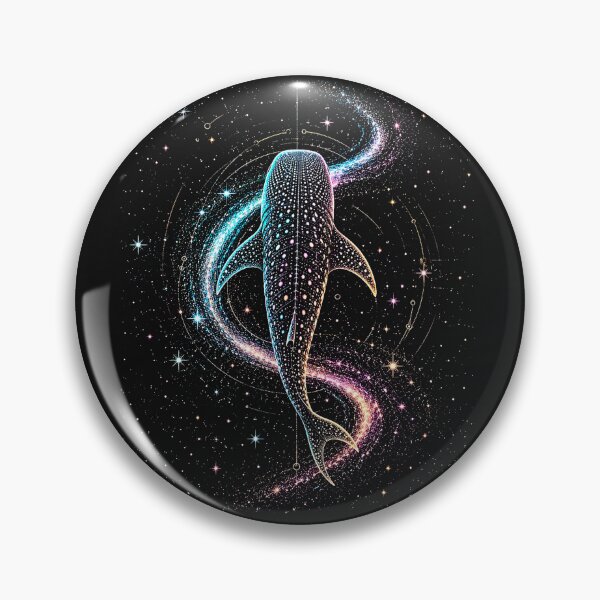 Item preview,  Celestial Whale Shark Diving Space Galaxy  Night Sky | Colorful Cosmic Space  designed and sold by SOUFIANE1991.