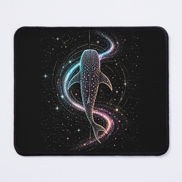 Item preview, Celestial Whale Shark Diving Space Galaxy Night Sky | Colorful Cosmic Space designed and sold by SOUFIANE1991.