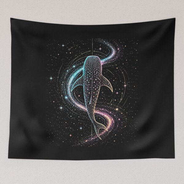 Item preview,  Celestial Whale Shark Diving Space Galaxy  Night Sky | Colorful Cosmic Space  designed and sold by SOUFIANE1991.