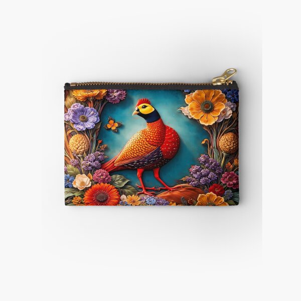 Item preview, Vibrant Bird Amidst Lush Flowers designed and sold by cuprum.