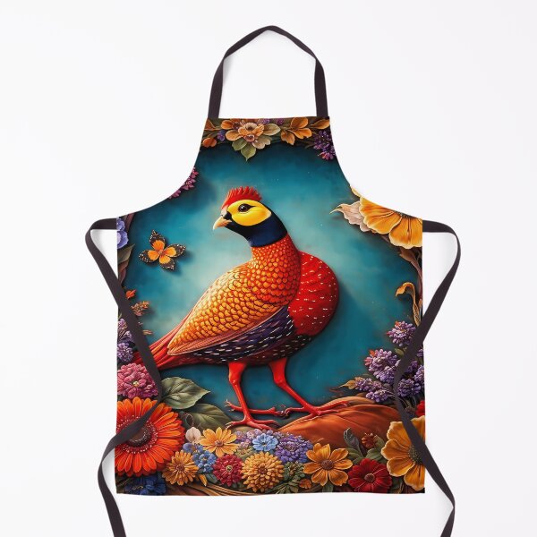 Item preview, Vibrant Bird Amidst Lush Flowers designed and sold by cuprum.