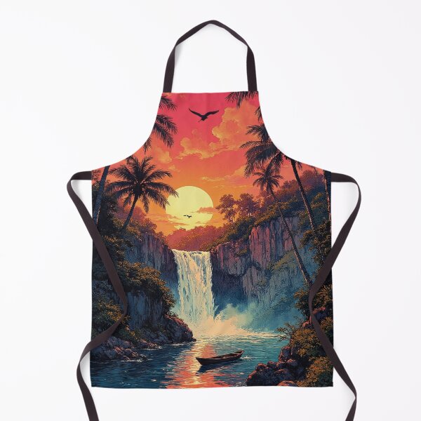 Item preview, Sunset waterfall designed and sold by The King's general goods.