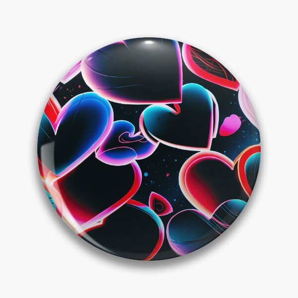Item preview, Neon Heart Explosion Pattern – Vibrant Romantic Love Design designed and sold by IMuDesigner.