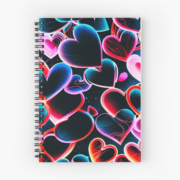 Item preview, Neon Heart Explosion Pattern – Vibrant Romantic Love Design designed and sold by IMuDesigner.