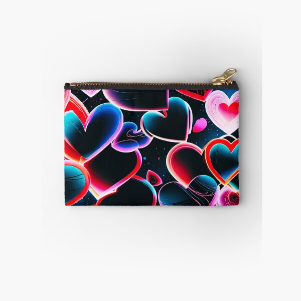 Item preview, Neon Heart Explosion Pattern – Vibrant Romantic Love Design designed and sold by IMuDesigner.