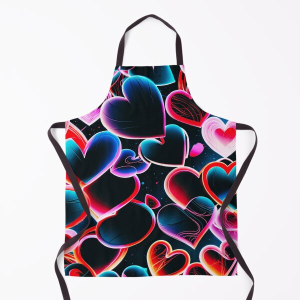 Item preview, Neon Heart Explosion Pattern – Vibrant Romantic Love Design designed and sold by IMuDesigner.