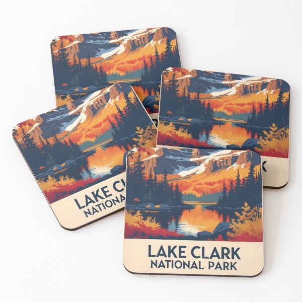 Item preview, Lake Clark National Park Autumn USA Vintage Travel Tourism designed and sold by TravelersGems.