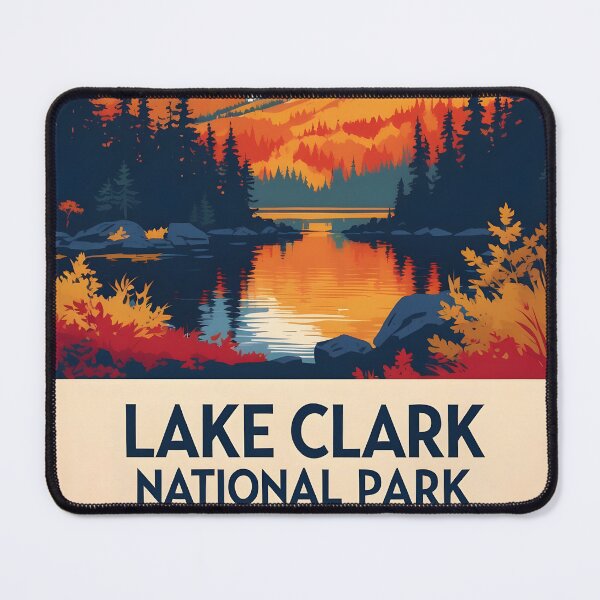 Item preview, Lake Clark National Park Autumn USA Vintage Travel Tourism designed and sold by TravelersGems.