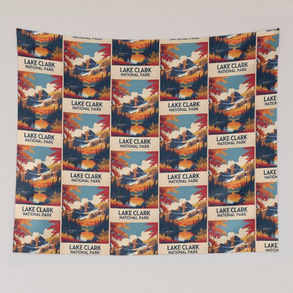 Item preview, Lake Clark National Park Autumn USA Vintage Travel Tourism designed and sold by TravelersGems.