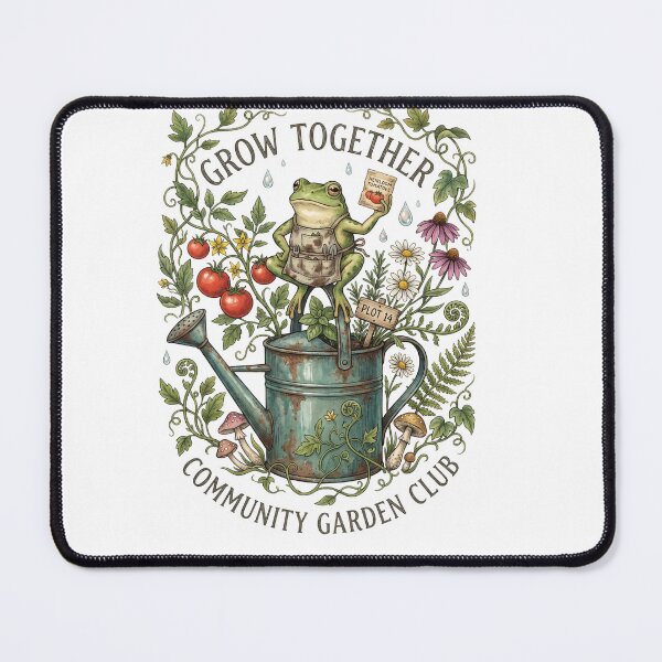 Item preview, Grow Together Community Garden Frog designed and sold by Tiffany Roy.