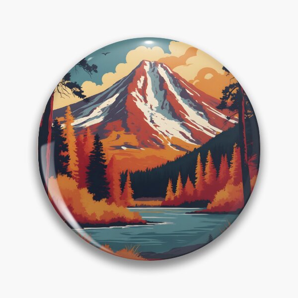 Item preview, Lassen Volcanic National Park Autumn USA Vintage Travel Tourism designed and sold by TravelersGems.