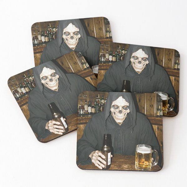 Item preview, The Grim Reaper in the pub designed and sold by VoidVeilStudio.