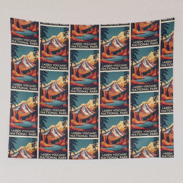 Item preview, Lassen Volcanic National Park Autumn USA Vintage Travel Tourism designed and sold by TravelersGems.