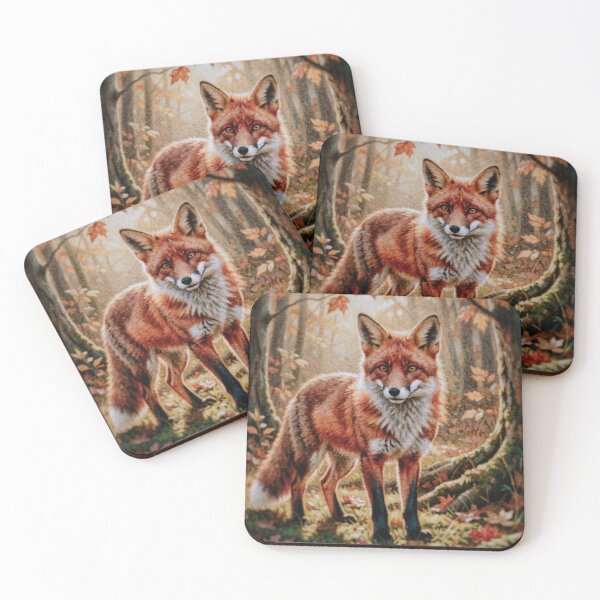 Item preview, Whimsical Fox Forest Wall Art Print designed and sold by The Empire Of Digital Art..