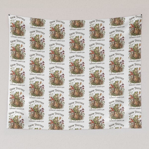 Item preview, Grow Together Our Patch Frog designed and sold by Roy & Tiffany.