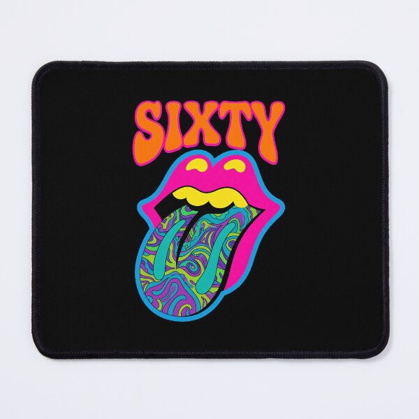Item preview, Sixty Psychedelic Tongue Rock Graphic designed and sold by jenaholland.