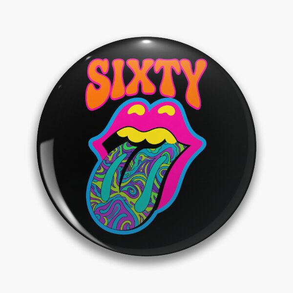 Item preview, Sixty Psychedelic Tongue Rock Graphic designed and sold by jenaholland.