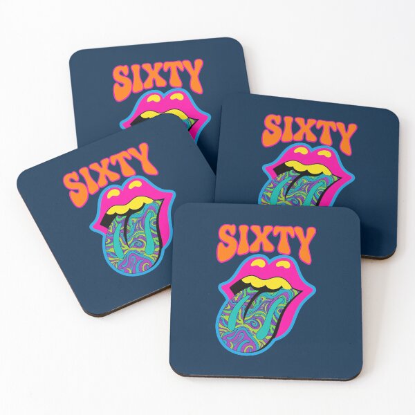 Item preview, Sixty Psychedelic Tongue Rock Graphic designed and sold by jenaholland.