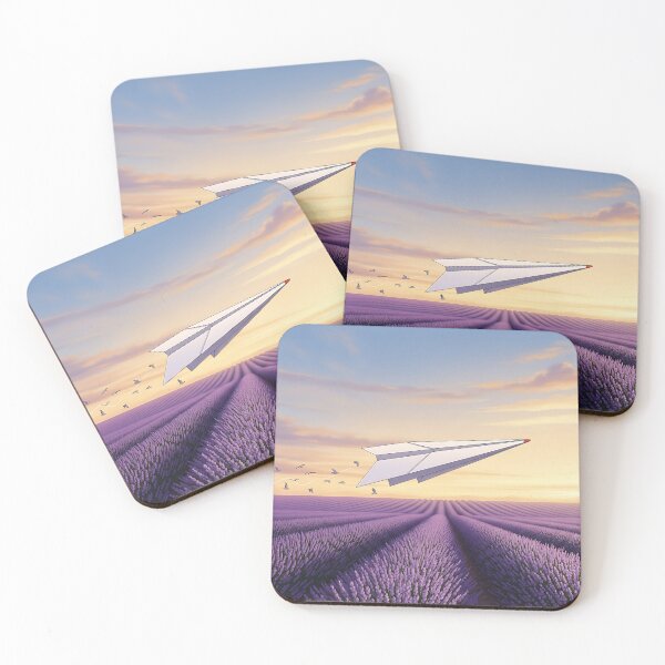 Item preview, Paper Airplane Flying Over Lavender Field designed and sold by Michaelragheb.