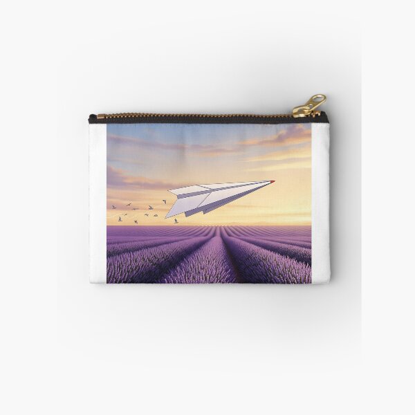 Item preview, Paper Airplane Flying Over Lavender Field designed and sold by Michaelragheb.