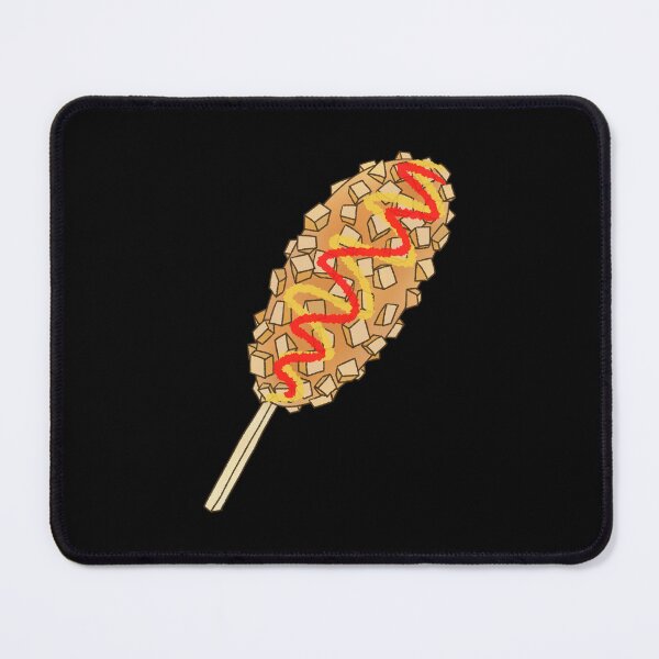 Item preview, Korean Potato Corn Dog with Ketchup and Mustard Illustration designed and sold by ubborn.