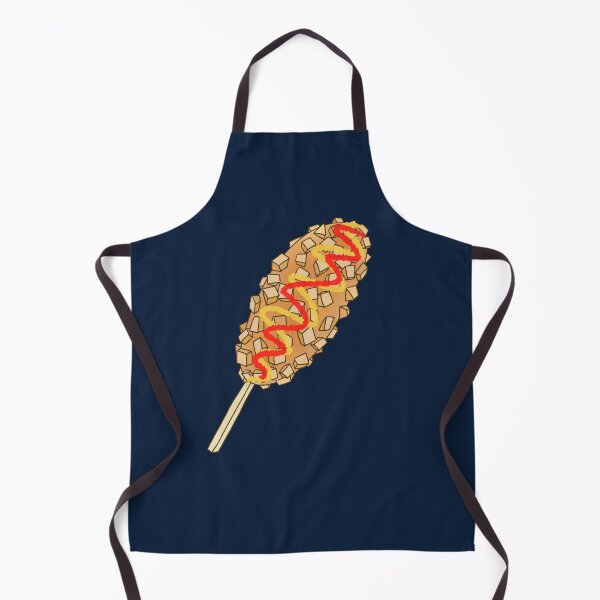 Item preview, Korean Potato Corn Dog with Ketchup and Mustard Illustration designed and sold by ubborn.