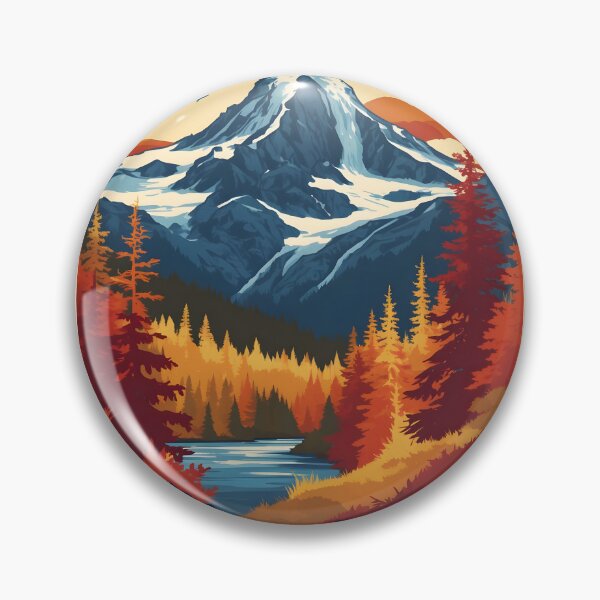 Item preview, Mount Rainier National Park Autumn USA Vintage Travel Tourism designed and sold by TravelersGems.