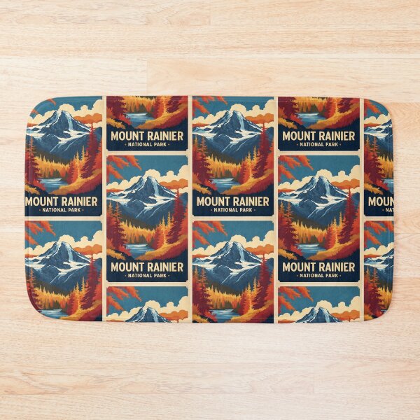 Item preview, Mount Rainier National Park Autumn USA Vintage Travel Tourism designed and sold by TravelersGems.