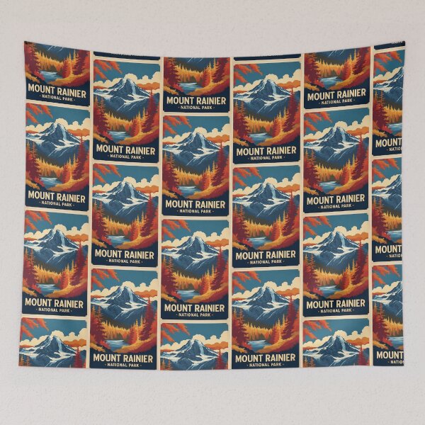 Item preview, Mount Rainier National Park Autumn USA Vintage Travel Tourism designed and sold by TravelersGems.