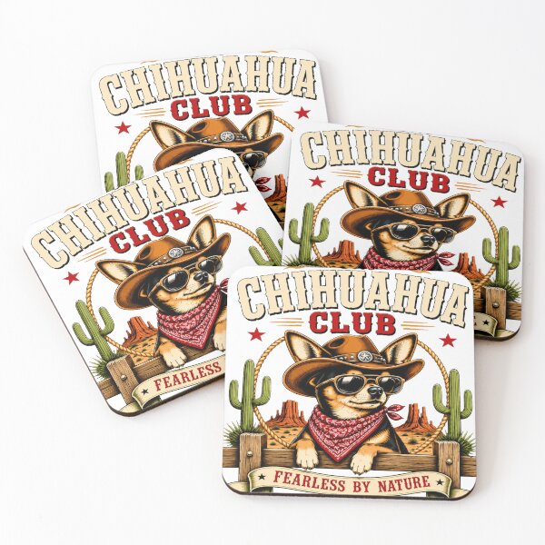 Item preview, Fearless Chihuahua Cactus Dog Club designed and sold by martinezkreativ.