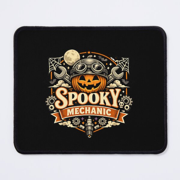 Item preview, Spooky Mechanic Pumpkin Halloween Garage Vintage Automotive Design designed and sold by BankshopTH.